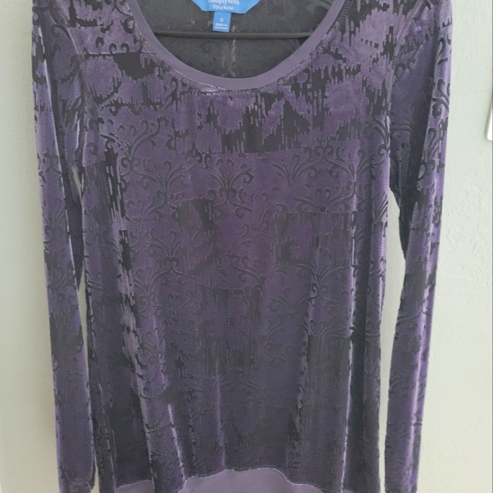 Long Sleeve Velvet Top
